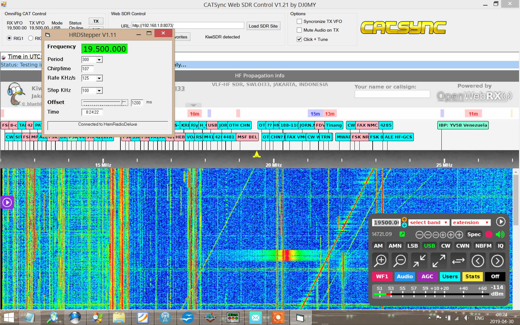 Catsync with ham radio deluxe